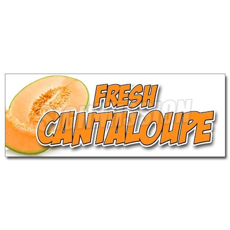 FRESH CANTALOUPE DECAL Sticker Fruit Harvest Fresh Market Produce
